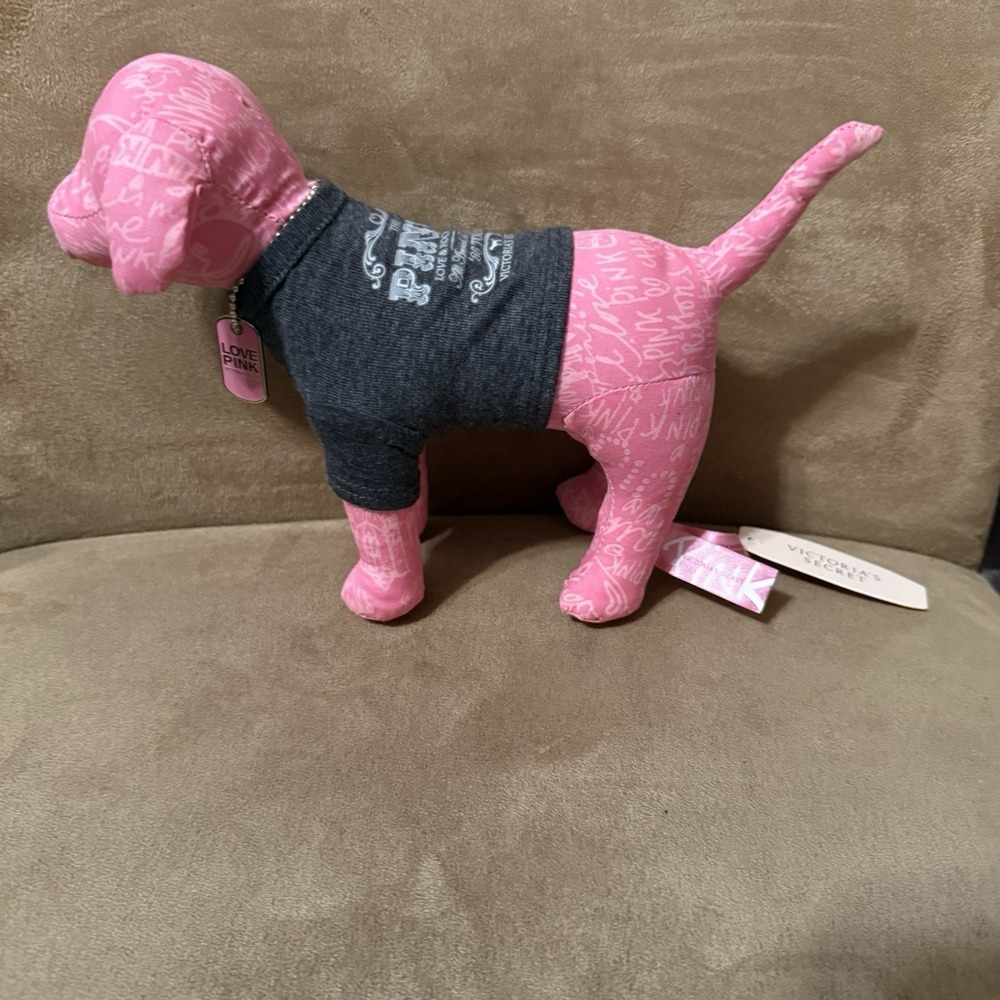 Victoria Secret Pink Dog Plush '86 Tour Love & Rock N Roll Around The World